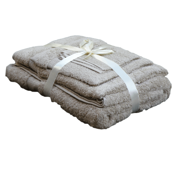 Beige set of 4 towels