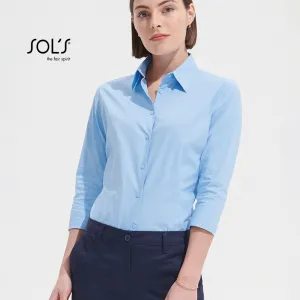 3/4 sleeve strech women's shirt