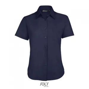Women's short-sleeves poplin shirt - Image 3