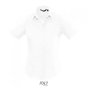 Women's short-sleeves poplin shirt - Image 5