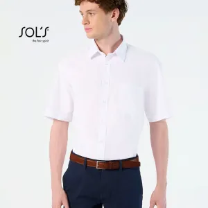 Men's short-sleeves poplin shirt